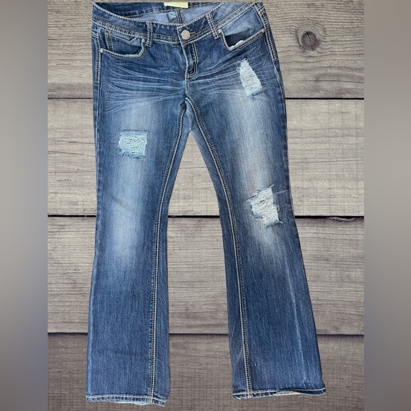 Almost Famous Denim - New to my Closet!! Almost Famous Premium Distressed Bootcut Jeans
